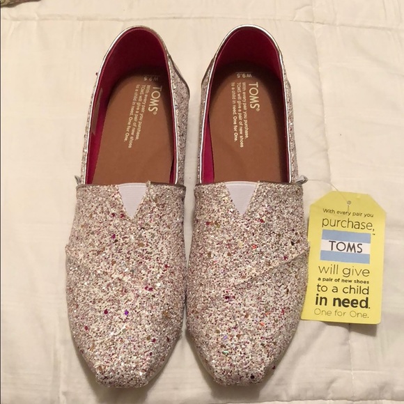 toms candy cane glitter shoes